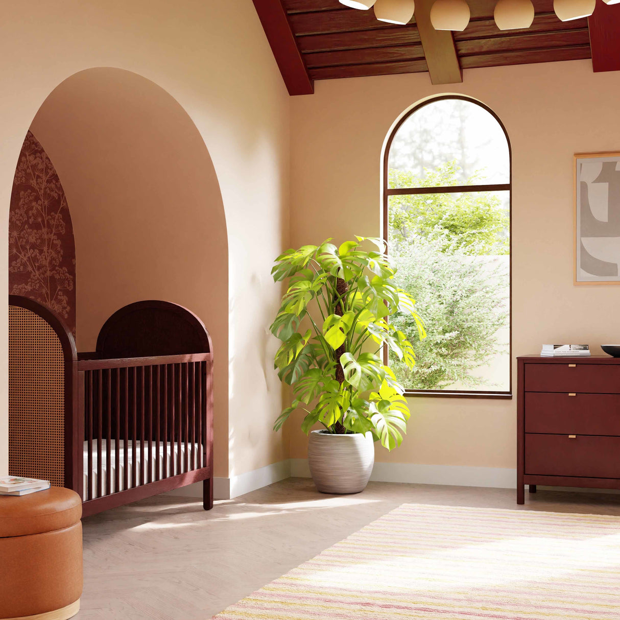 Babyletto Bondi Cane 3-in-1 Convertible Crib with Toddler Bed Conversion Kit