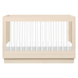 Babyletto Harlow Acrylic 3-in-1 Convertible Crib with Toddler Bed Conversion Kit