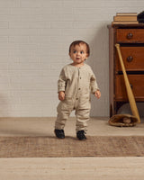 roman romper || slate pinstripe  by Rylee + Cru