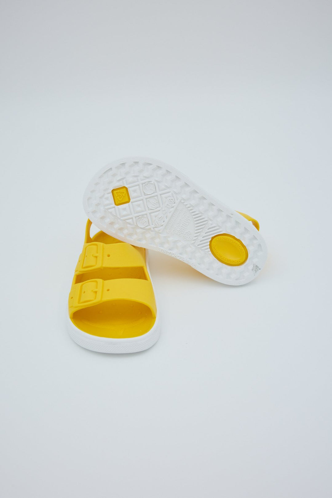 Irky Sandals- Yellow White by Boatilus