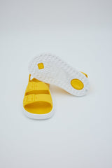 Irky Sandals- Yellow White by Boatilus