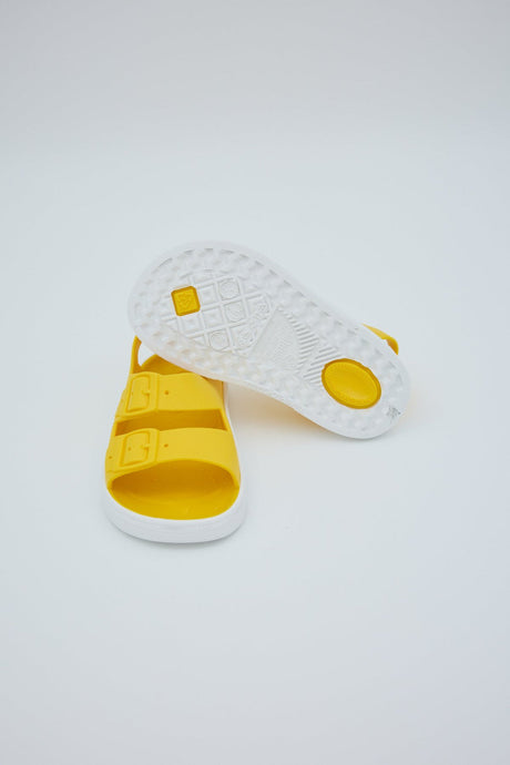 Irky Sandals- Yellow White by Boatilus
