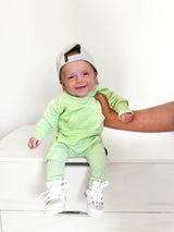 Neon Pocket Pullover - Lime by Little Bipsy