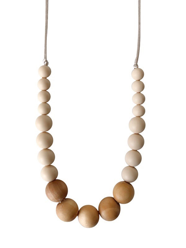 The Landon- Cream Teething Necklace by Chewable Charm