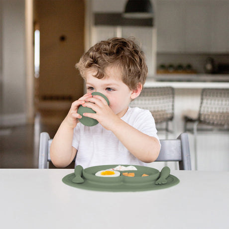 Mini Feeding Set- Olive by EZPZ