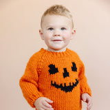 Jack-o-lantern Sweater, Orange by The Blueberry Hill