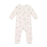 Organic Cotton Reese Zip Onepiece- Sasha Puppy Tofu by Jamie Kay