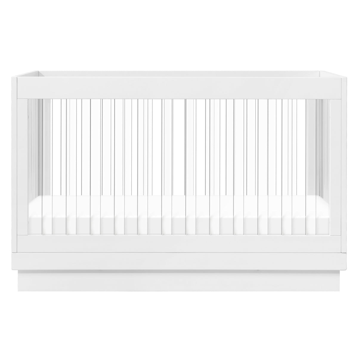 Babyletto Harlow Acrylic 3-in-1 Convertible Crib with Toddler Bed Conversion Kit