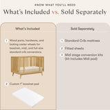 Babyletto Palma 8-in-1 Convertible All-Stages Crib with Bassinet & Toddler Bed Kits
