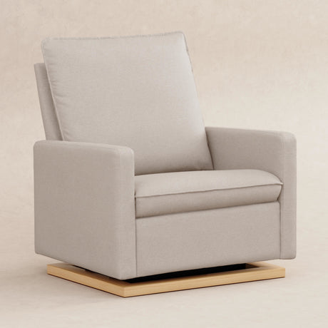 Babyletto Cali Pillowback Chair and a Half Glider in Eco-Performance Fabric | Water Repellent & Stain Resistant