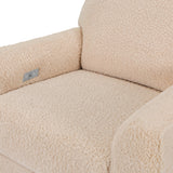Babyletto Sunday Power Recliner and Swivel Glider in Shearling