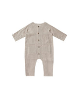 roman romper || slate pinstripe  by Rylee + Cru