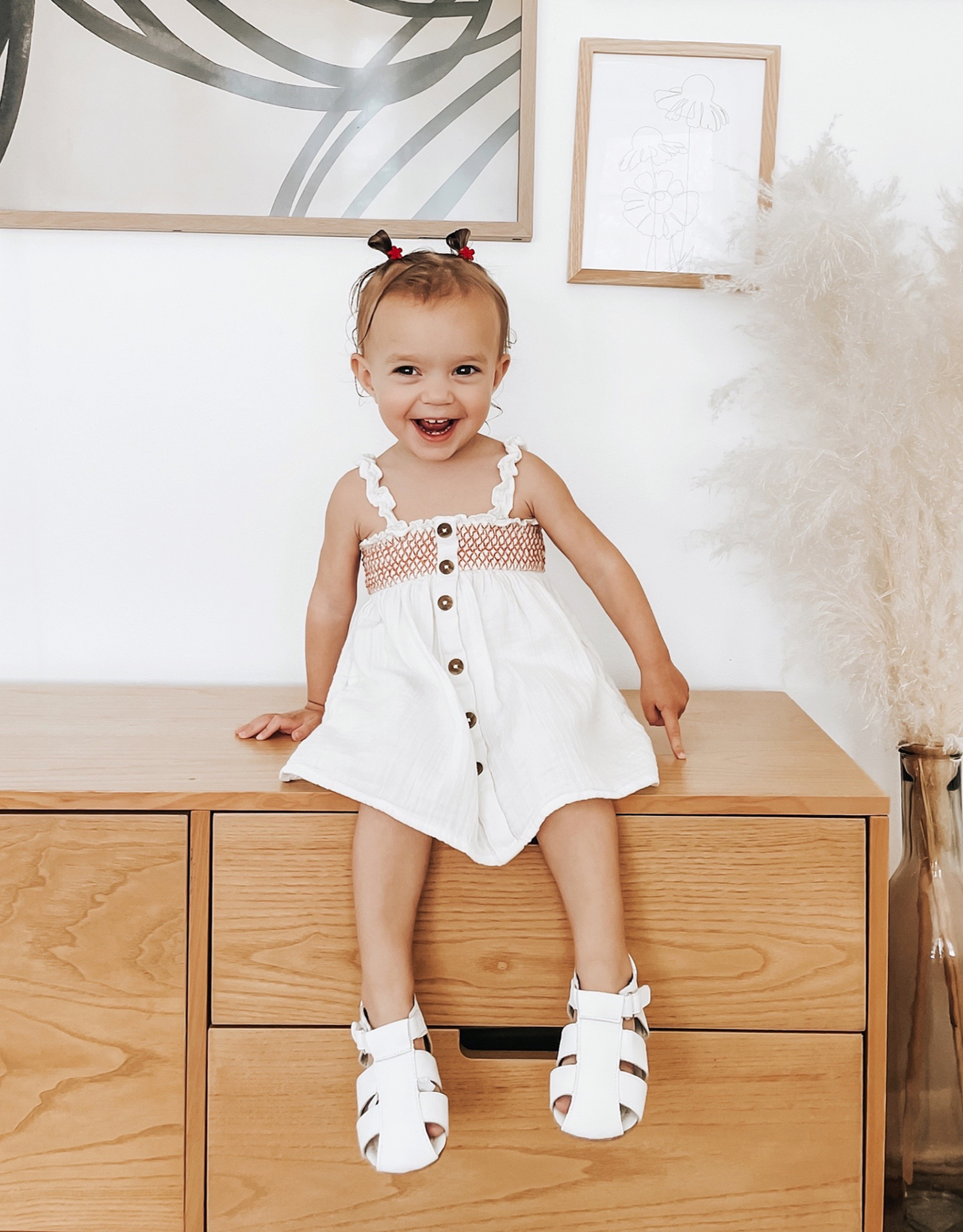 Lacey First Kick Sandals- White by Robeez