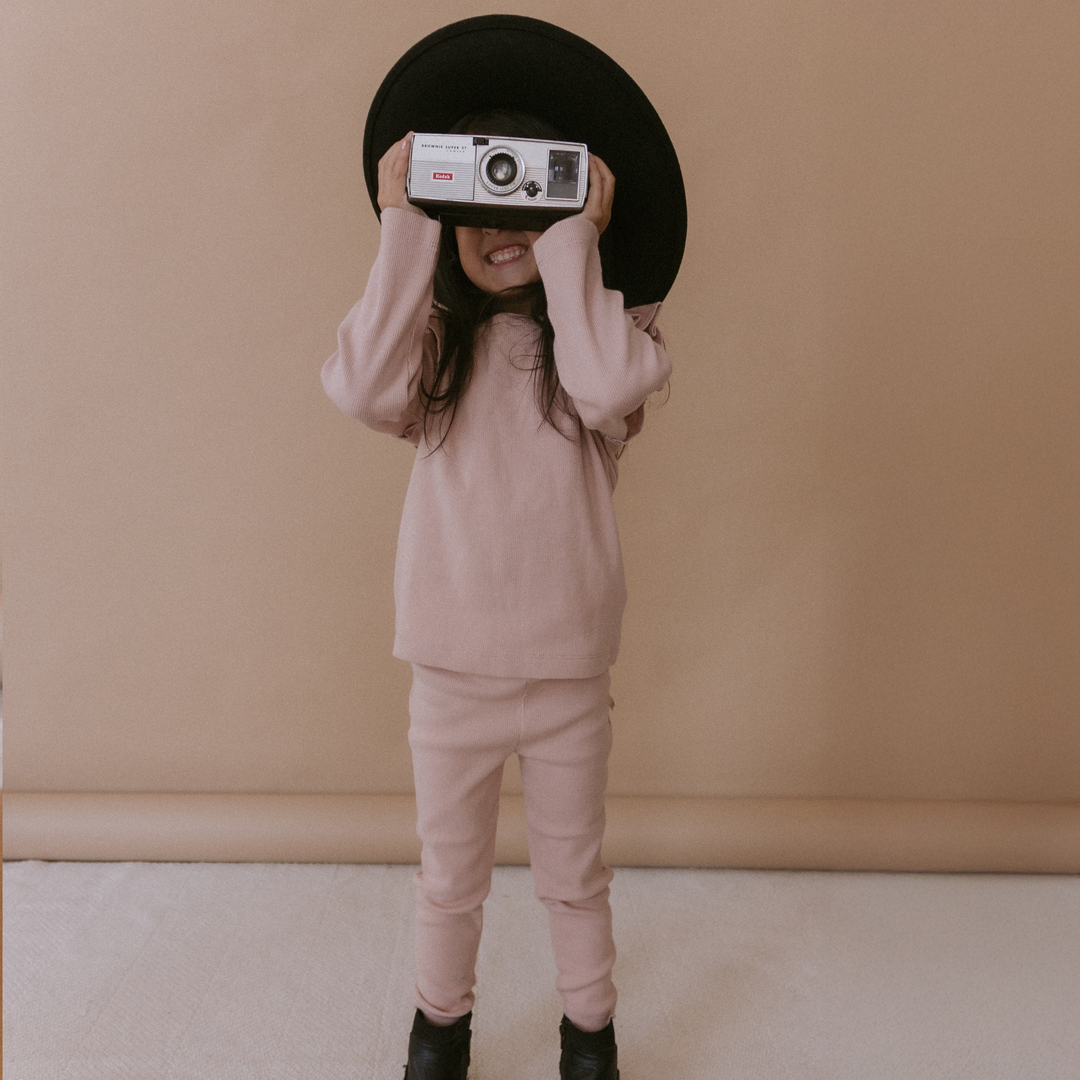 Organic Leggings- Dusty Rose by Makemake