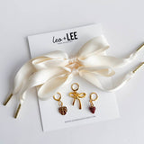 Satin Lace Charm Set w/ Gold Aglets by Leo + Lee