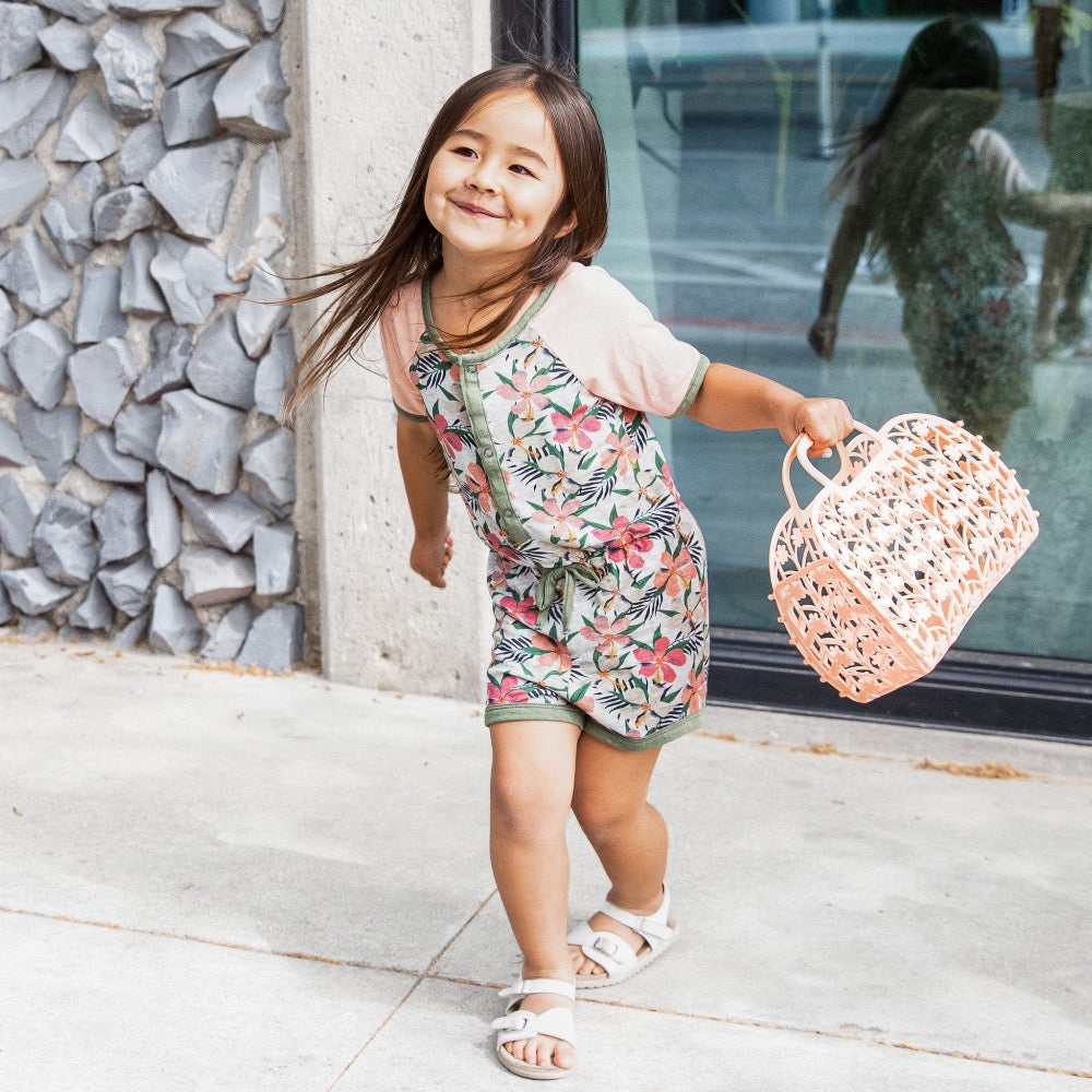 Simone Romper in Hibiscus by Miki MIette