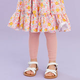 Blush Pink Cable Knit Footless Tights by Little Stocking Co.