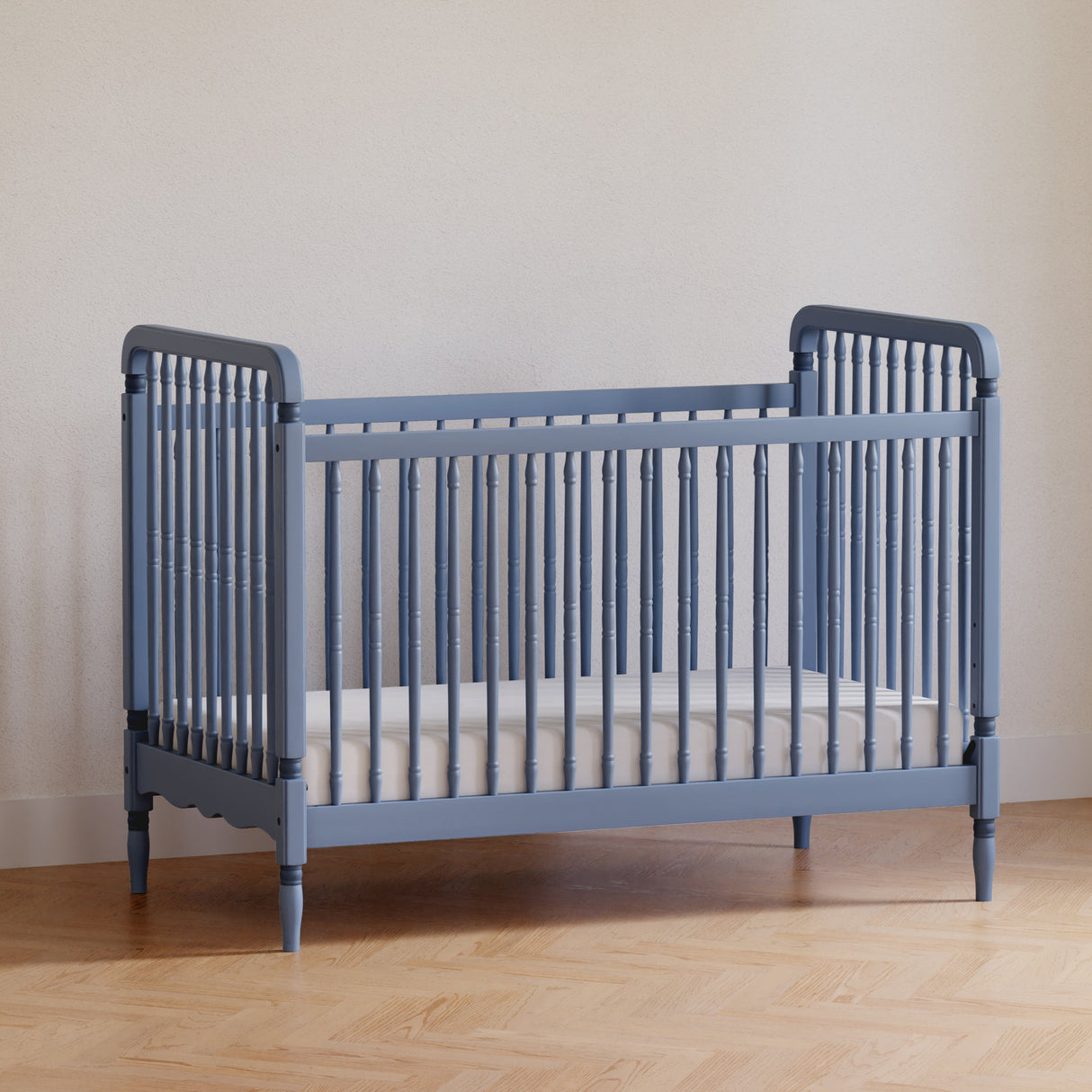 Namesake Liberty 3-in-1 Convertible Spindle Crib with Toddler Bed Conversion Kit