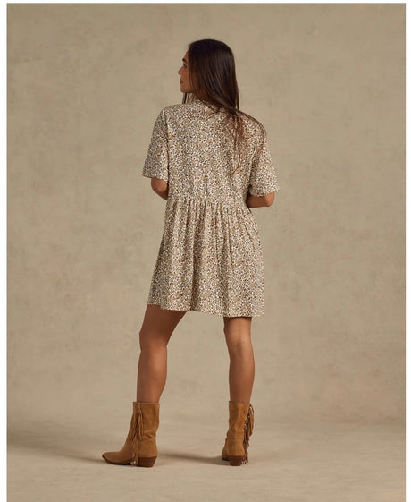 Button Jersey Mini Dress - Harvest by Rylee + Cru