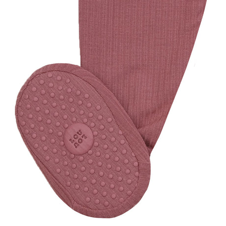Marjorie Ribbed Zipper Footie by Lou Lou & Company