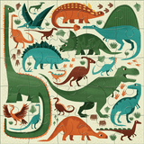 Mighty Dinosaurs Jumbo Puzzle by Mudpuppy