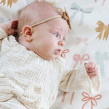 Minky/Lush Mini Blanket- Bows by Saranoni