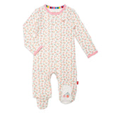 mon cheri organic cotton magnetic footie by magnetic me