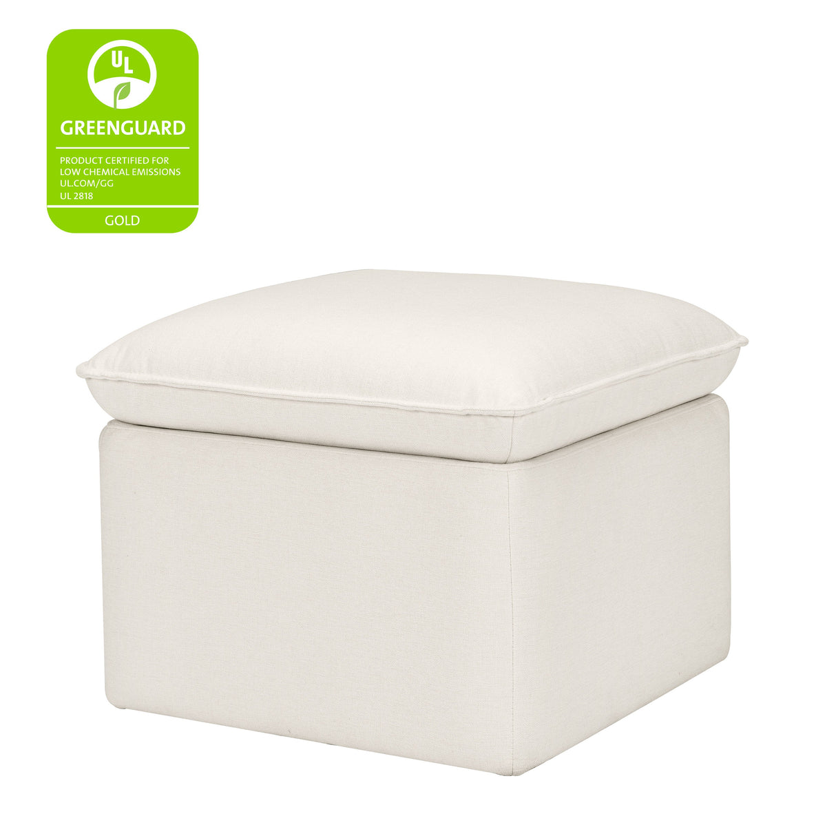 Babyletto Cali Storage Ottoman in Eco-Performance Fabric | Water Repellent & Stain Resistant