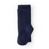 Navy Cable Knit Tights by Little Stocking Co.