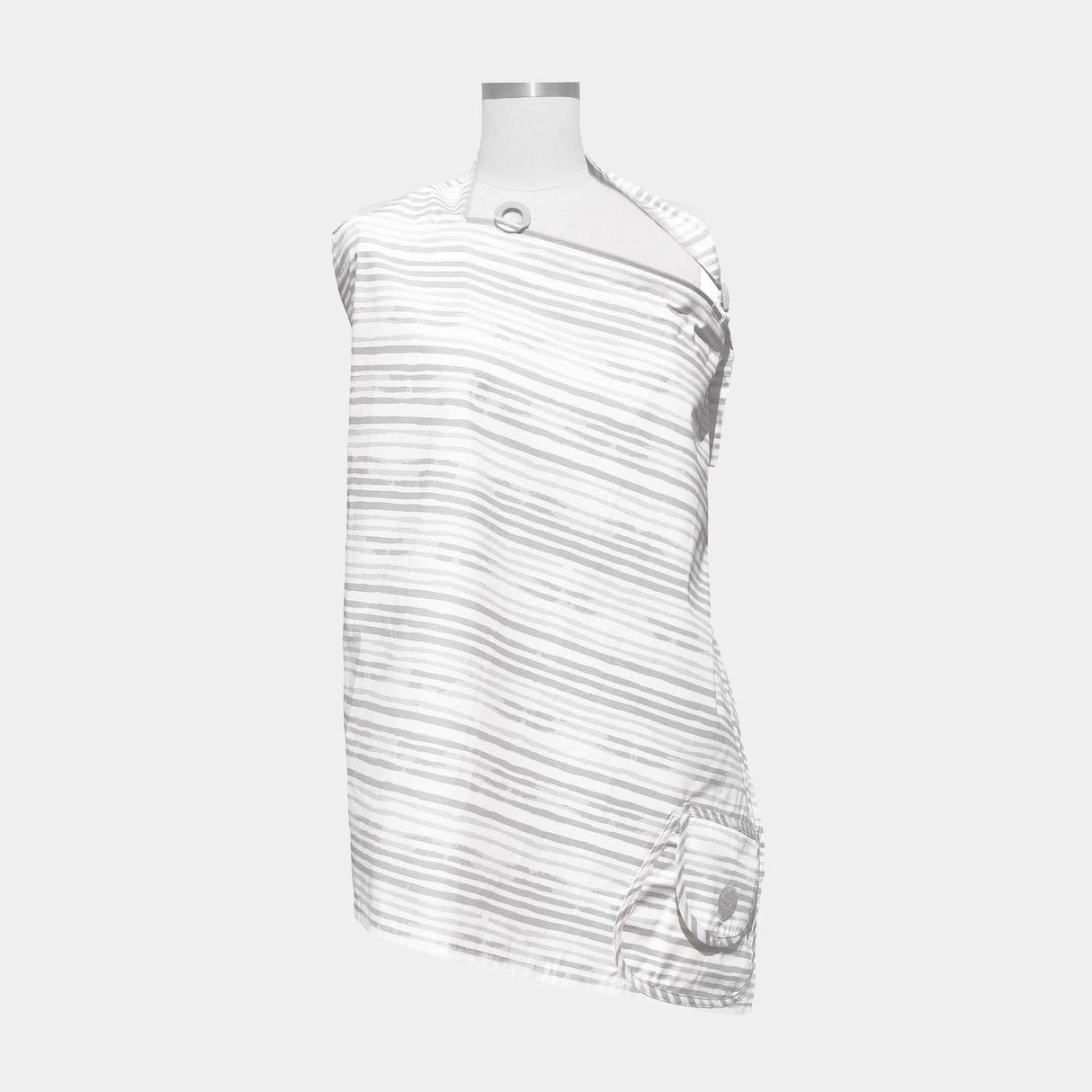 nursing cover in grey watercolor stripes by boppy