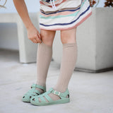 Oat Cable Knit Knee High Socks by Little Stocking Co.
