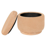 Babyletto Enoki Storage Ottoman in Velvet Checker