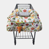shopping cart and high chair cover in farmer's market by boppy