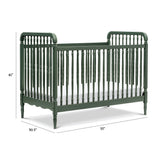 Namesake Liberty 3-in-1 Convertible Spindle Crib with Toddler Bed Conversion Kit