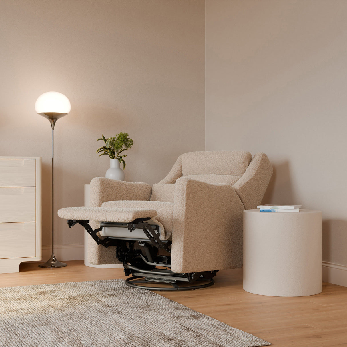 Babyletto Kiwi Plus Power Recliner and Swivel Glider with Power Adjustable Headrest and USB Port