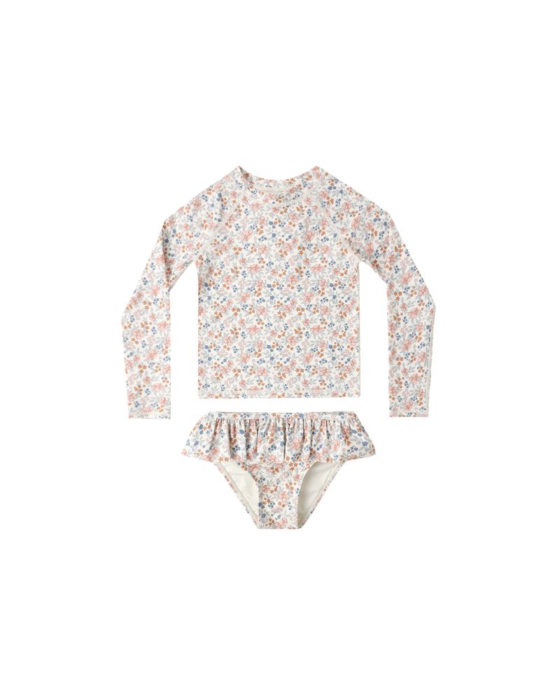 Rashguard Girls Set || Flower Fields by Rylee + Cru