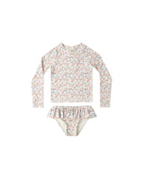 Rashguard Girls Set || Flower Fields by Rylee + Cru