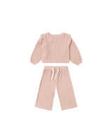 Ruffle Cozy Set || Rose by Quincy Mae