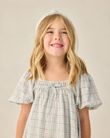 Sabrina Mini Dress ||  Light Blue Plaid by Rylee + Cru