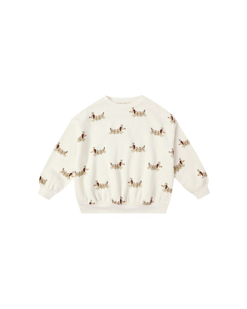Relaxed Sweatshirt || Christmas Dogs by Rylee + Cru