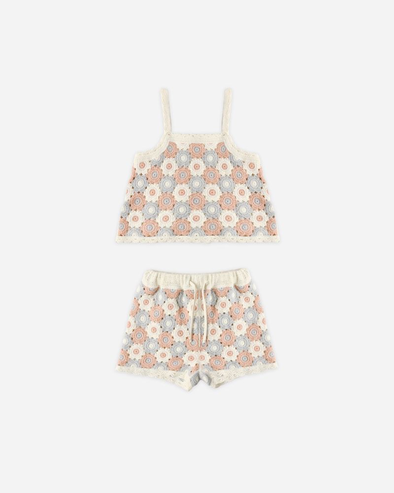 Lili Knit Set || Blue, Light Pink, Ivory by Rylee + Cru
