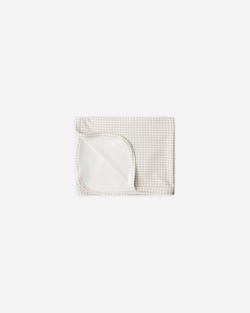 Bamboo Swaddle || Oat Gingham by Quincy Mae