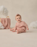 Relaxed Bubble Romper || Blush by Quincy Mae