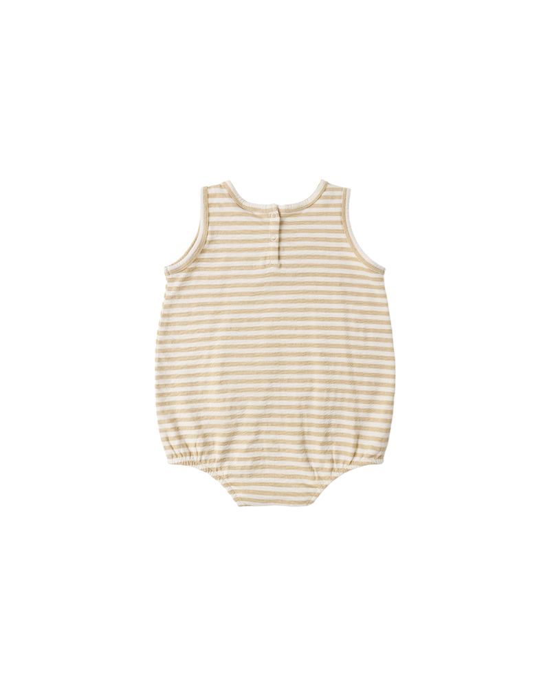 Bubble Onesie || Butterscotch Stripe by Rylee + Cru
