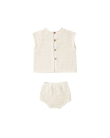Scallop Knit Baby Set || Natural by Rylee + Cru
