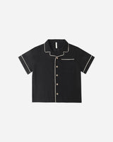 Lapel Collared Shirt || Black by Rylee + Cru