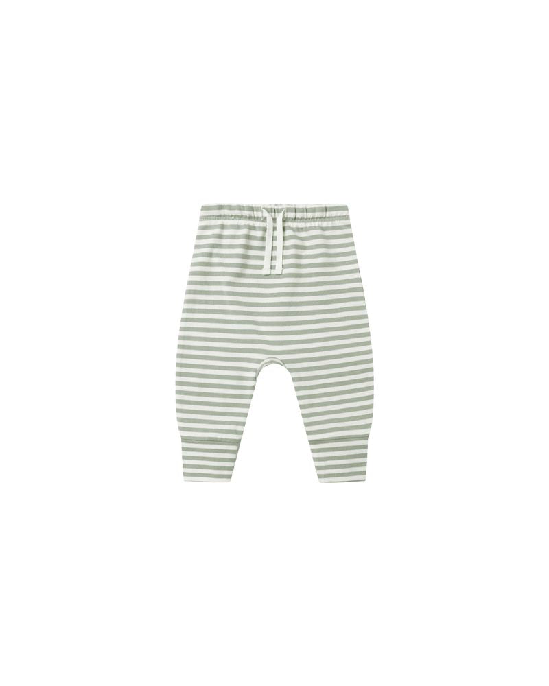 Drawstring Pant || Fern Stripe by Quincy Mae