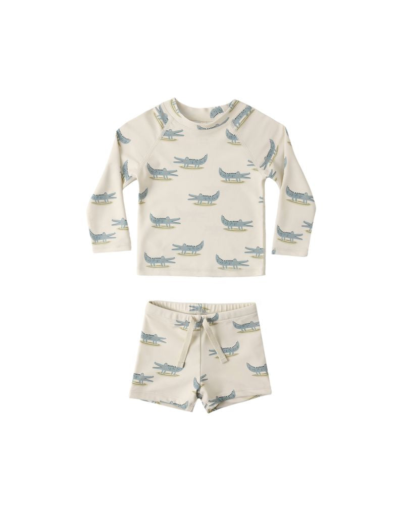 Boys Rashguard Set || Alligators by Rylee + Cru