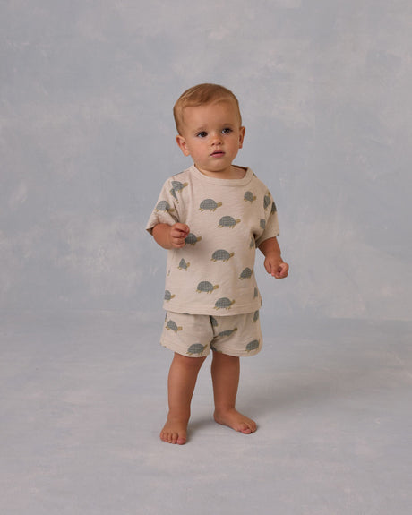 Relaxed Bubble Romper || Sea Turtles by Rylee + Cru