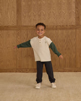 Relaxed Long Sleeve Henley || Chase Your Dreams by Rylee + Cru